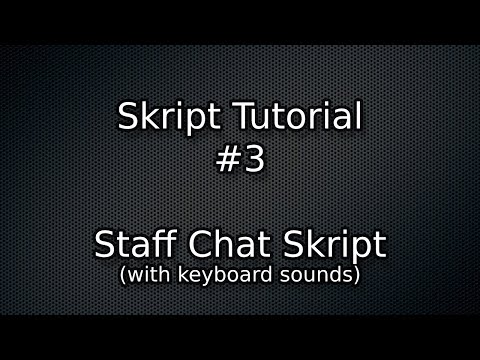 Skript | /StaffChat Skript (Link in description) | Speed Coding