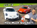 How much QUICKER is a GT3 than an entry 911 on track?