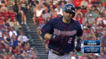 MIN@BOS: Dozier drills solo homer over Green Monster