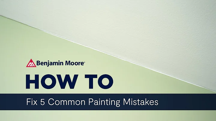 Como corrigir erros comuns de pintura | Benjamin Moore