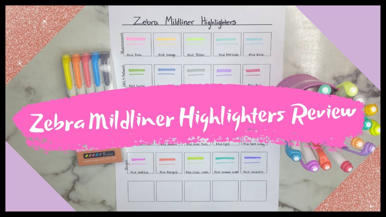 Zebra Mildliner Review {My FAVORITE Bible Highlighters} YouTube