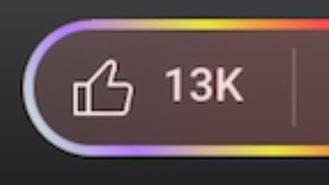 The like button actually glows when you say “smash that like button”