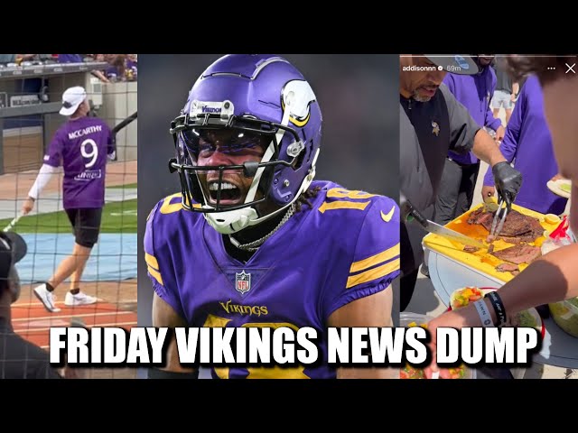 Minnesota Vikings News Dump (5.31.24) | McCarthy Hitting Dongs, Jefferson Mini-Camp, Team Cookout! class=