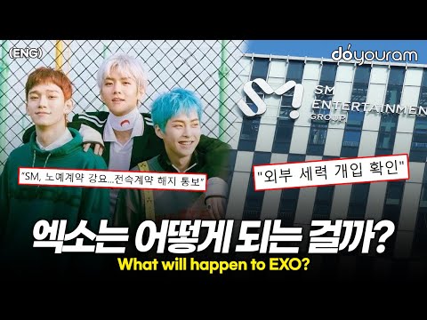 EXO Baekhyun, Xiumin, Chen saying "It's slave contract" vs SM saying "It's outside forces' fault."