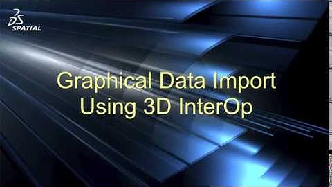 Graphical Data Import from CAD files using 3D InterOp