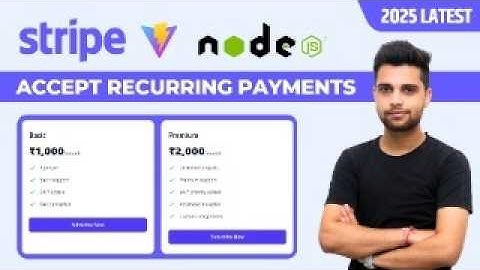 🔥 Master Stripe Subscriptions with React & Node.js | Full-Stack Integration Tutorial [2025] 💳