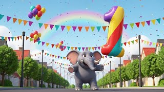 1–10 Animal Parade Counting Song, Learn Numbers for Kids, Fun Nursery Rhyme, Whisk-Style Animation screenshot 2