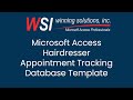 Microsoft Access Hairdresser Appointment Tracking Database Template