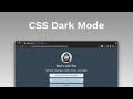 Supporting Dark Mode with CSS