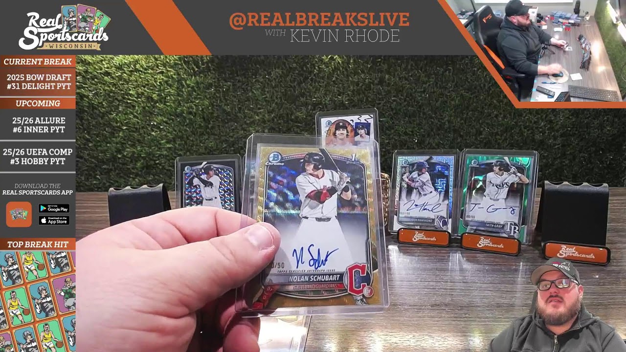 2025 Bowman Draft #31 BREAKER'S DELIGHT Pick Your Team (1/16/26)