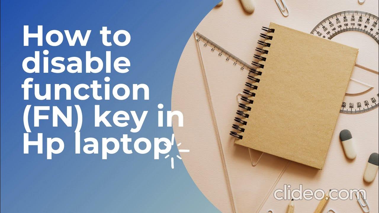 How To Disable Fn Key In Hp Laptop Windows 10