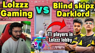 Lolzzz gaming vs Blind Darklord T1 player full intense 4v4 fight | GodL Lolzzz Bgmi Highlights