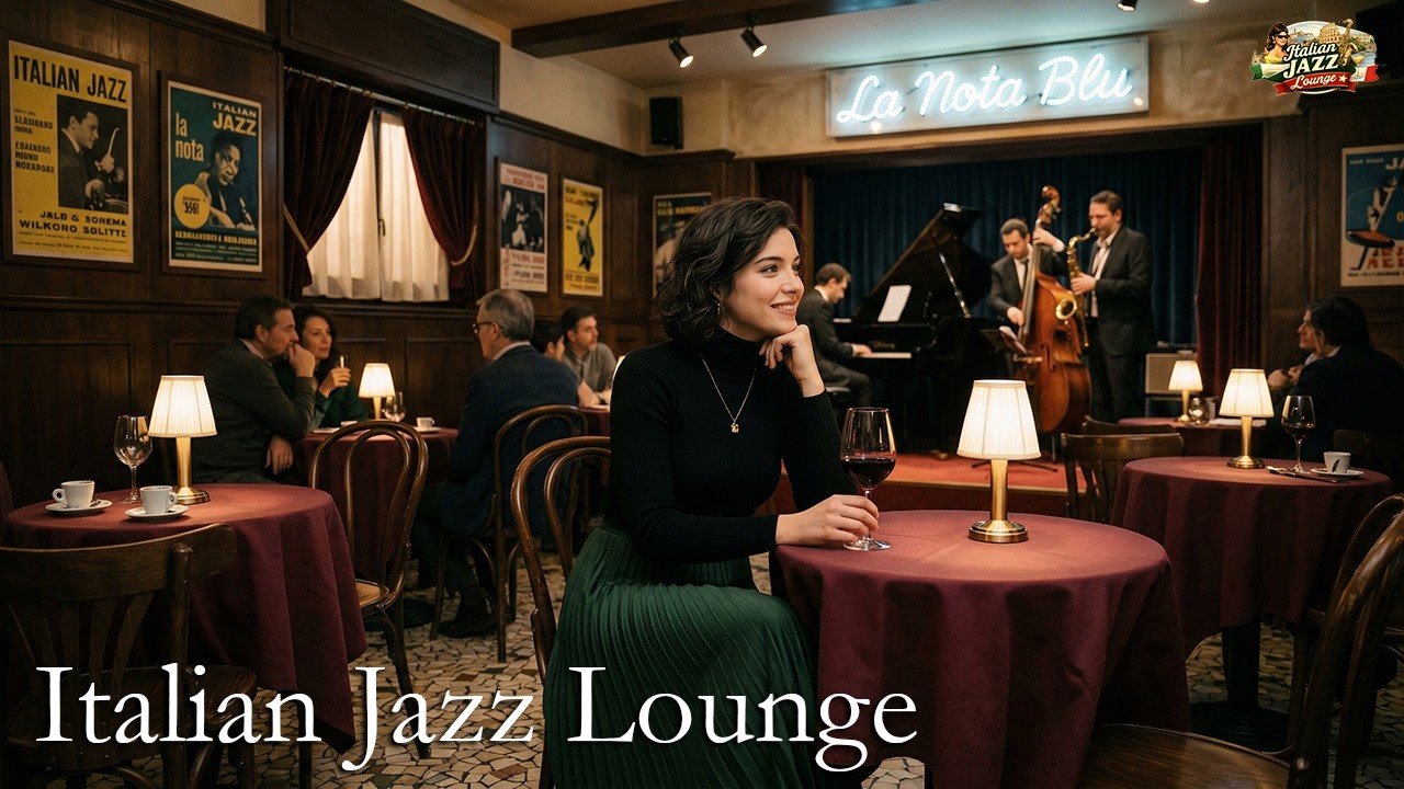 Italian Jazz Lounge in Rome 🇮🇹 Smooth Cafe Jazz for Relaxing Evenings