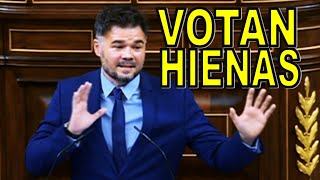 "Votan a hienas" Gabriel Rufián sobre la política en España, VOX y Milei