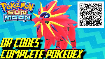 Pokémon Sun and Moon - Complete Pokédex (ALL QR Codes & Shinies)