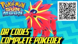 Pokémon Sun and Moon - Complete Pokédex (ALL QR Codes & Shinies)