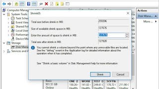 Windows 10 Tutorial: Shrink, Partition, Extend Disk Volumes