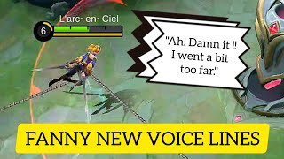SHE' SO FUNNY NOW || FANNY NEW VOICE LINES 2020 || MOBILE LEGENDS