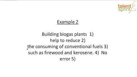Type 1: Word Class Based Finding Errors |Finding Errors |Spotting Error Rules |English |TalentSprint