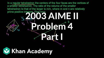 2003 AIME II problem 4 (part 1) | Math for fun and glory | Khan Academy