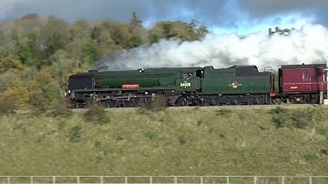 34028 Eddystone 1Z70 The Bath and Bristol Christmas Market 29th November 2025