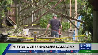 Lexington flower shop, cafe 'picking up the pieces' after fallen tree damages historic greenhouse fr