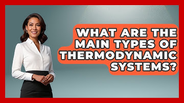 What Are the Main Types of Thermodynamic Systems? | Thermodynamics For Everyone News