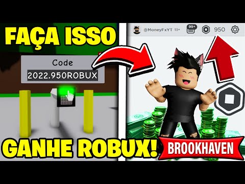 Ar destacado 997) Código robux Resgate Personagens ROBLOX Robux