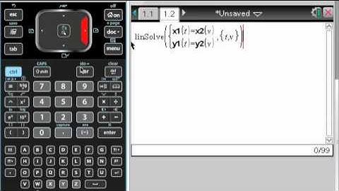 MA Parametric Equations on Nspire Part 1
