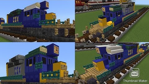 Minecraft 1:1 Scale CSX SD40-2 Locomotive Tutorial 2 Pack