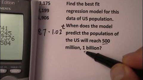 Exponential Regression Part 2
