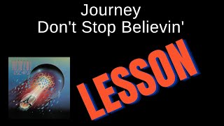 Don't Stop Believin' - Journey (guitar cover/lesson)