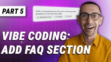 Vibe Coding Part 5: How to Add an FAQ Section (Accordion Style)