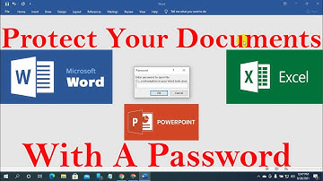 How To Encrypt Or Protect A Document (Word, Excel, PowerPoint) With A Password {Office 2019}