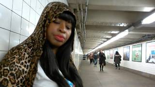 #silviajhony#viralstar#subway Silvia Jhony singing Titanium cover live from NYC subway