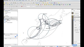 12 - QGIS 3.10 Tutorial - Flows and Network Visualization