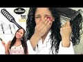 VENT Brush VS. DENMAN Brush on Wet Thick Curly Hair~REVIEW