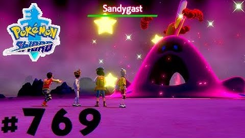Pokemon Sword Shiny Dynamax Sandygast Raid & Catch