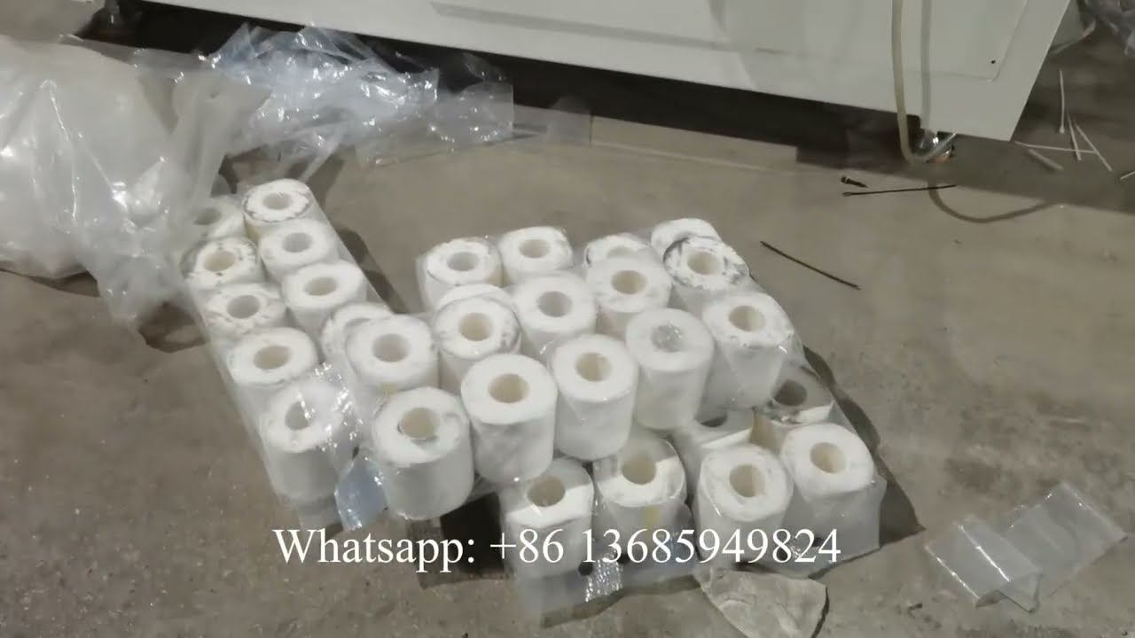 آلة تعبئة ورق التواليت الأوتوماتيكية بالكامل ذات 10 لفات