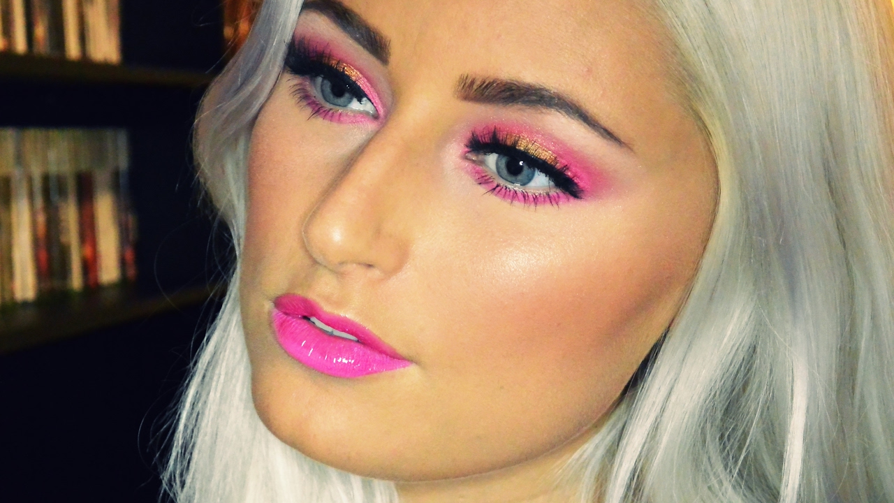 Hot pink valentine's day makeup tutorial | SwedeBeauty