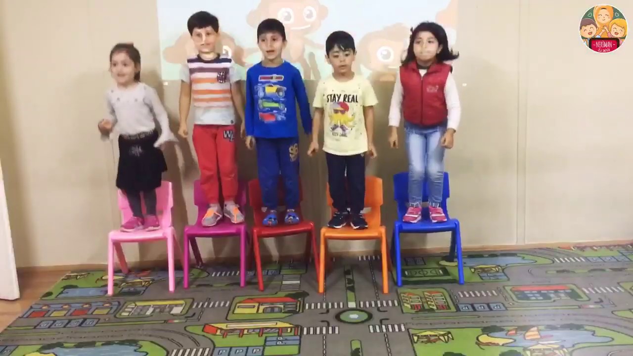 5 Kucuk Maymun Ziplamis Yatakta Cocuk Sarkilari Sayilar Youtube