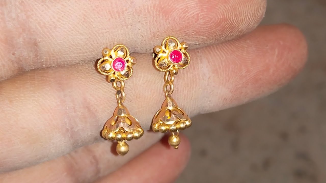 2 gram gold earrings