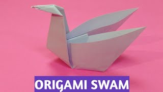 How To Make a Swam From Origami Paper  Origami Paper