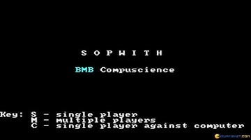 Sopwith gameplay (PC Game, 1985)
