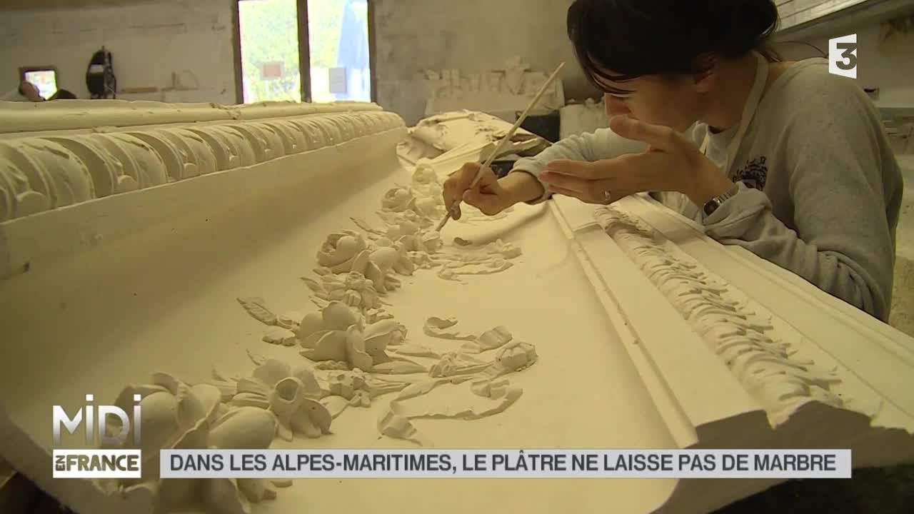 MADE IN FRANCE : Dans les Alpes-Maritimes, le plâtre ne laisse pas de marbre