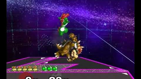 [Melee] Bowser vs Lvl. 9 CPU Yoshi [TAS]