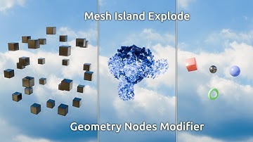 Mesh Island Explode Modifier | Geometry Nodes Modifier For Blender