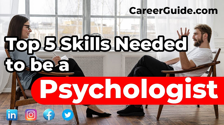 What is needed to be a psychologist
