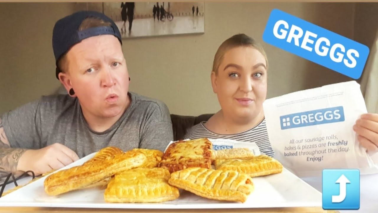 #englishfood #themunchbunch HUGE GREGGS MUKBANG / 