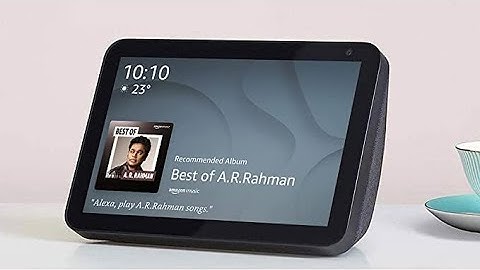 Introducing Echo Show 8 – Smart display with Alexa-20.32 cm (8") HD screen with stereo sound – Black